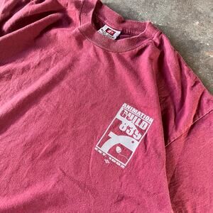 Animation guild 839 bayside comfy dark red graphic t-shirt men’s XL